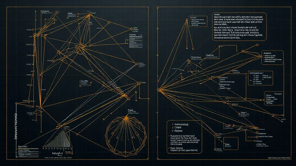 Technical diagram of a neural network architecture, minimali